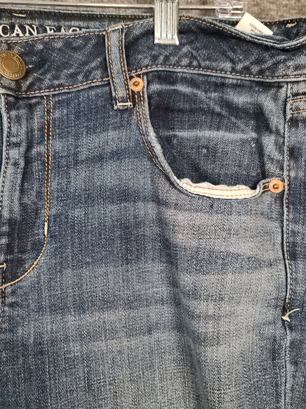 American Eagle Outfitters Women’s Size 12 Skinny Stretch Regular Jeans - Picture 4 of 14
